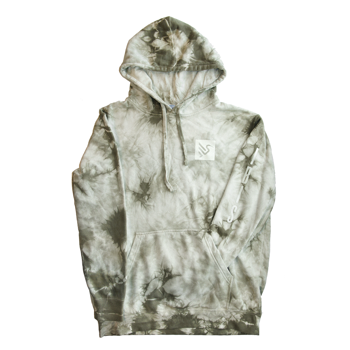 Olive green tie dye sweatshirt sale