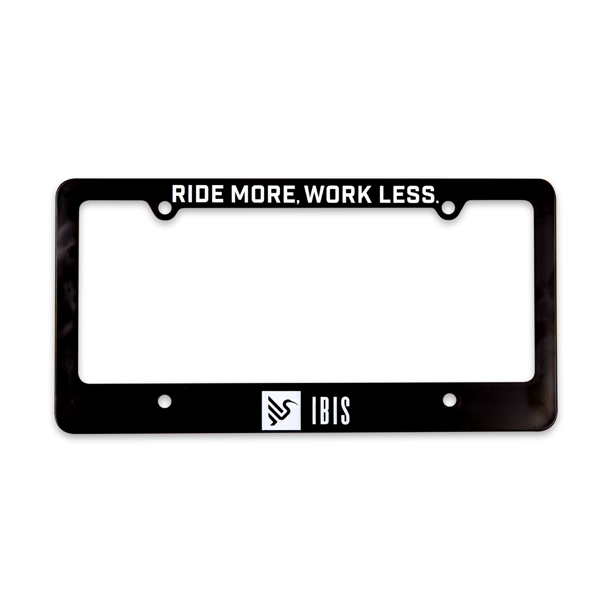 Ride More Work Less License Plate Frame – Ibis Cycles