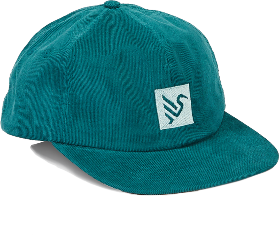 初売り Shield Corduroy Micro Panel 6 Hat Cycles Ibis – Teal - 帽子