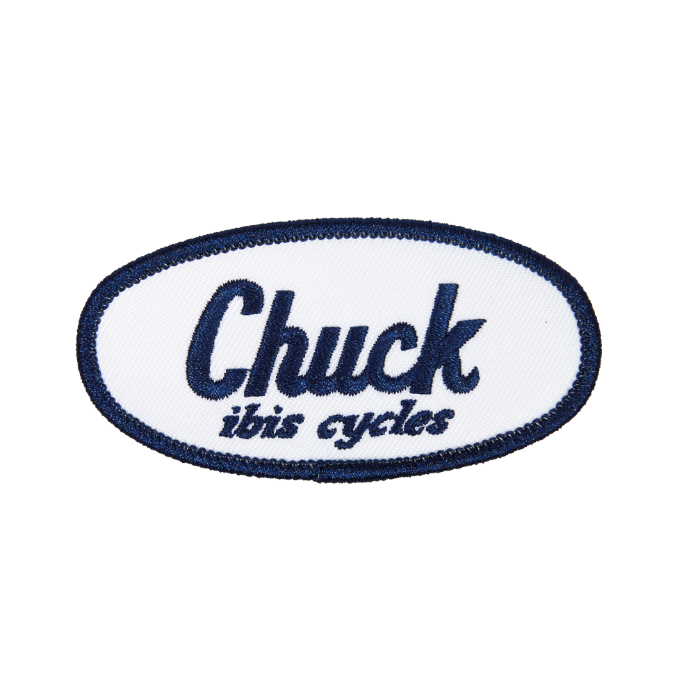 Ask Chuck Embroidery Badge - Blue