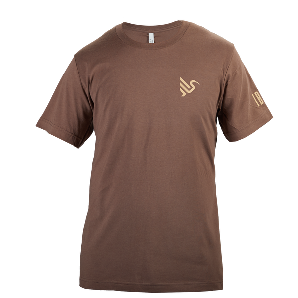 Logo Crest Tee - Mocha/Tan – Ibis Cycles